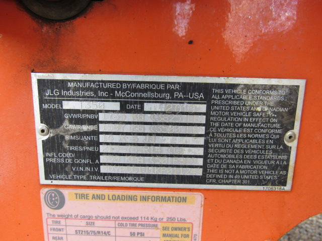 Used 2019 JLG T350 Towable Boom Lift