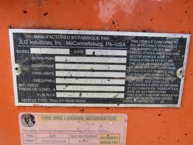 Used 2019 JLG T500J Towable Boom Lift