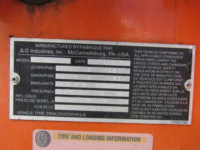 Used 2019 JLG T350 Towable Boom Lift