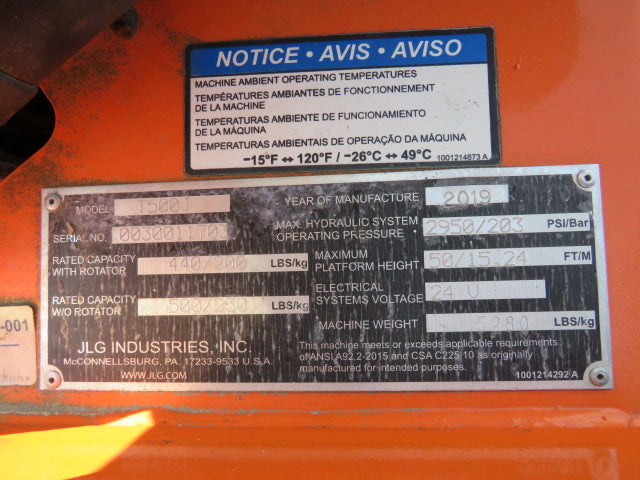 New 2019 JLG T500J Towable Boom Lift