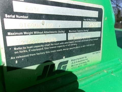 Used 2014 SKYTRAK 6036 Telehandler Forklift