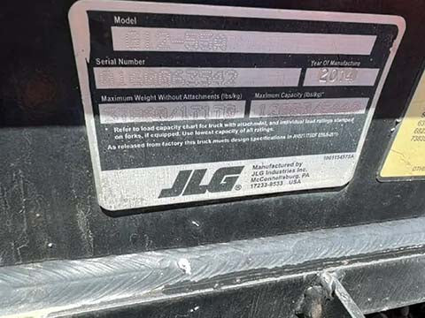Used 2014 JLG G12-55A Telehandler Forklift