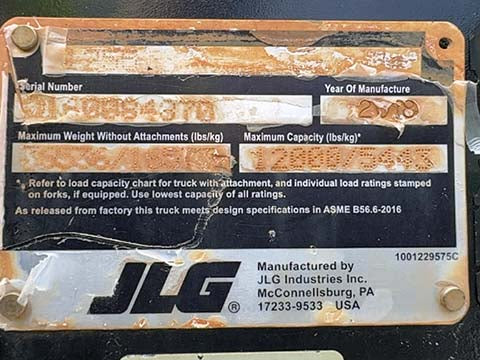 Used 2018 JLG 1255 Telehandler Forklift
