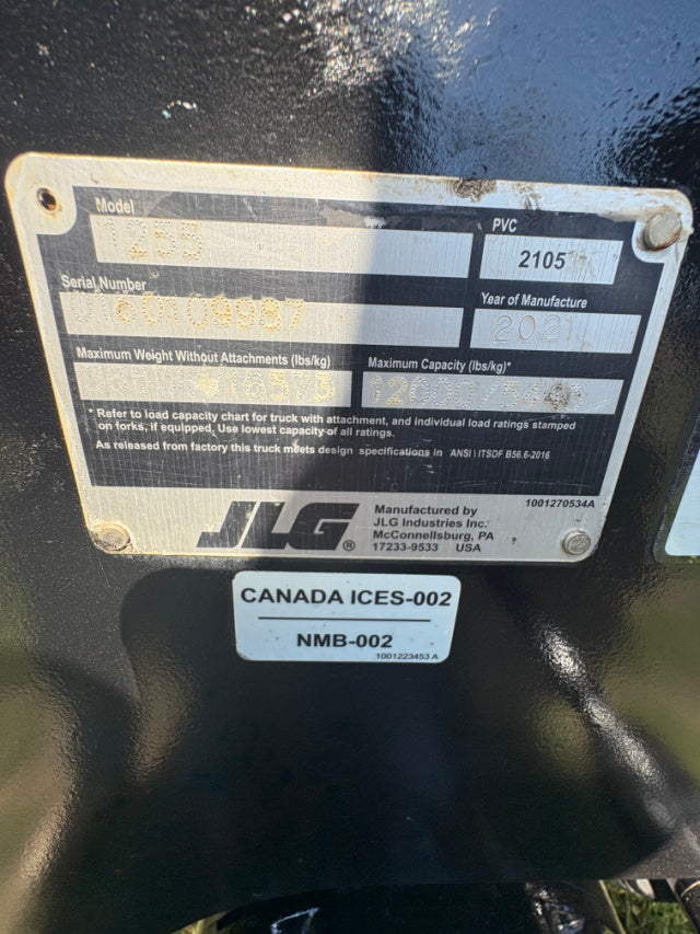 Used 2021 JLG 1255 Telehandler Forklift