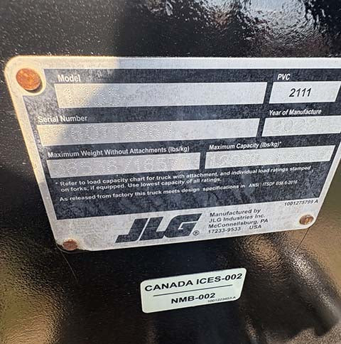 Used 2022 JLG 1255 Telehandler Forklift