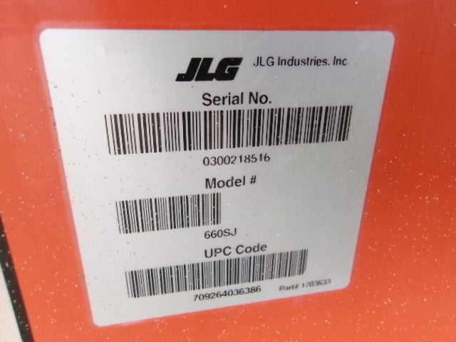 Used 2016 JLG 660SJ Telescopic Boom Lift