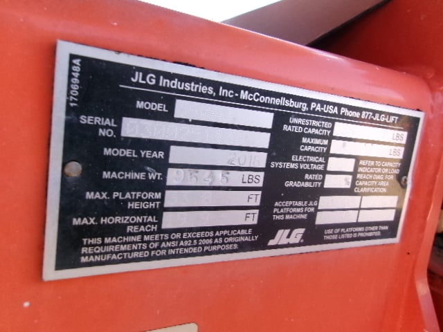 Used 2018 JLG 340AJ Articulating Boom Lift