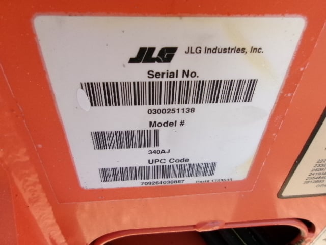 Used 2018 JLG 340AJ Articulating Boom Lift