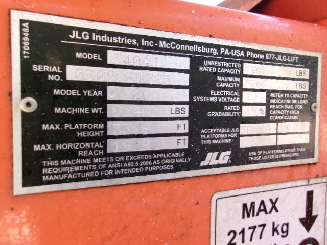 Used 2019 JLG 340AJ Articulating Boom Lift