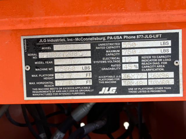 Used 2021 JLG 660SJ Telescopic Boom Lift