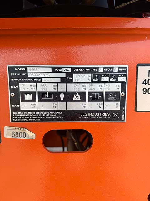 Used 2021 JLG 460SJ Telescopic Boom Lift