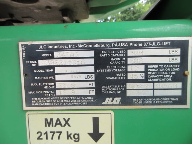 Used 2017 JLG 340AJ Articulating Boom Lift