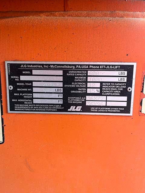 Used 2016 JLG 400S Telescopic Boom Lift