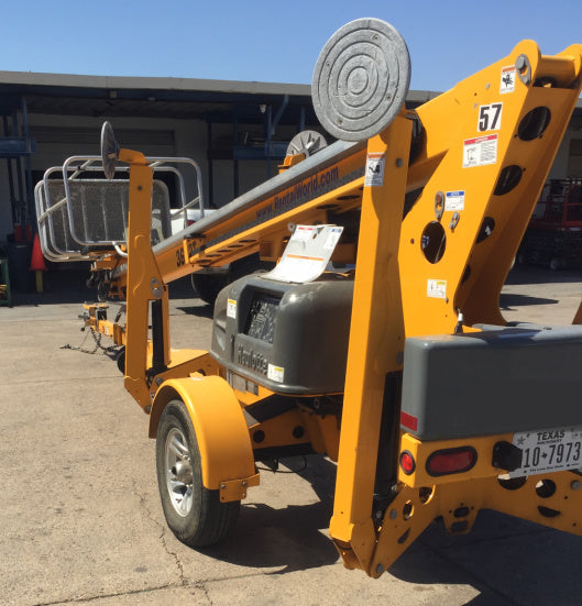 Used 2023 HAULOTTE 3632T Towable Boom Lift