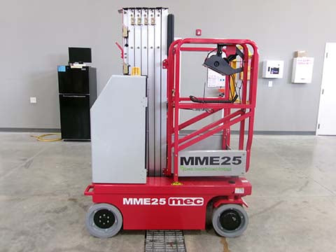 New 2026 MEC MME25 Vertical Mast Boom Lift