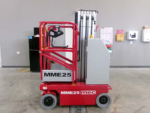 New 2026 MEC MME25 Vertical Mast Boom Lift