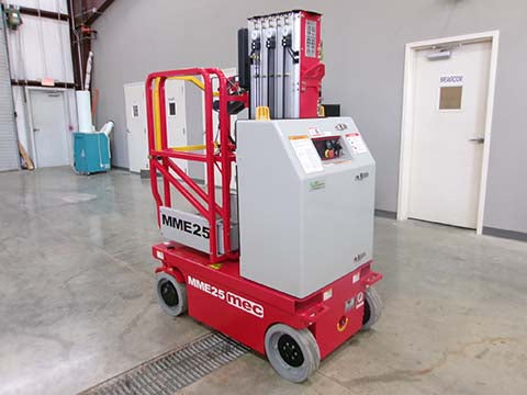 New 2026 MEC MME25 Vertical Mast Boom Lift