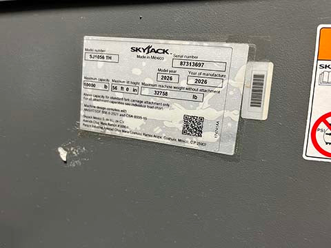 New 2026 SKYJACK SJ1056 TH Telehandler Forklift