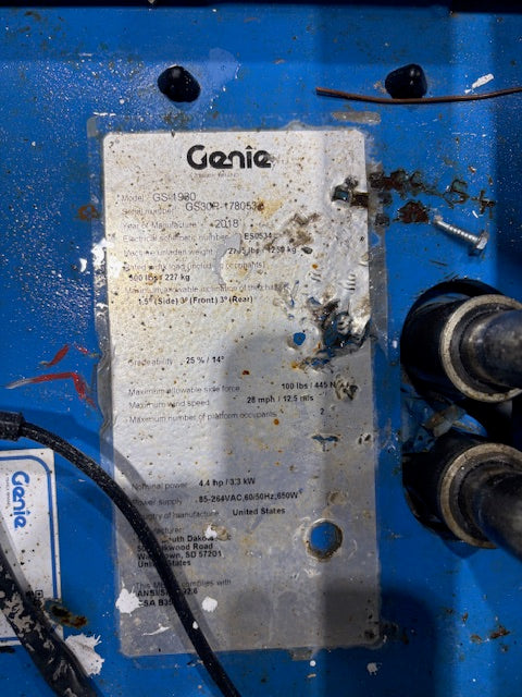 Used 2018 GENIE GS-1930 Scissor Lift