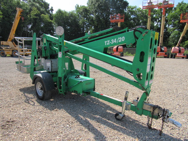 Used 2016 GENIE TZ-34/20 Towable Boom Lift