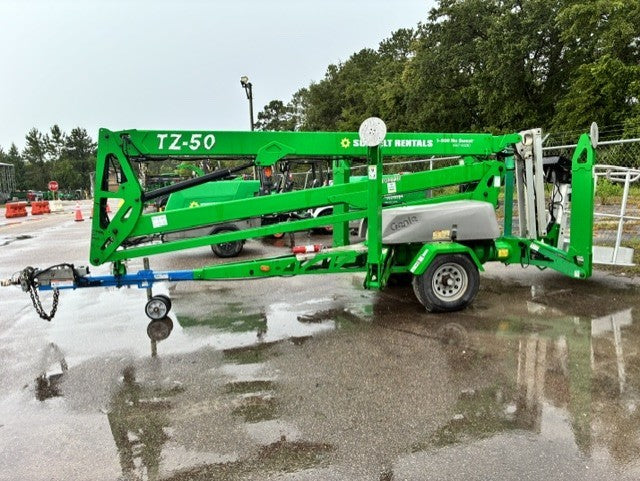 Used 2017 GENIE TZ-50 Towable Boom Lift