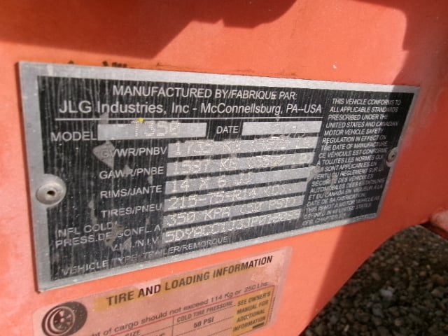 Used 2018 JLG T350 Towable Boom Lift