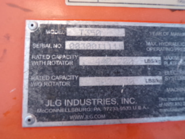 Used 2019 JLG T350 Towable Boom Lift