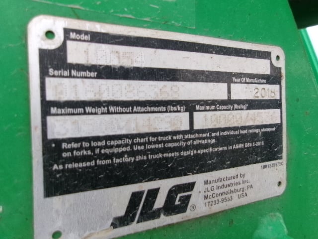 Used 2018 SKYTRAK 10054 Telehandler Forklift
