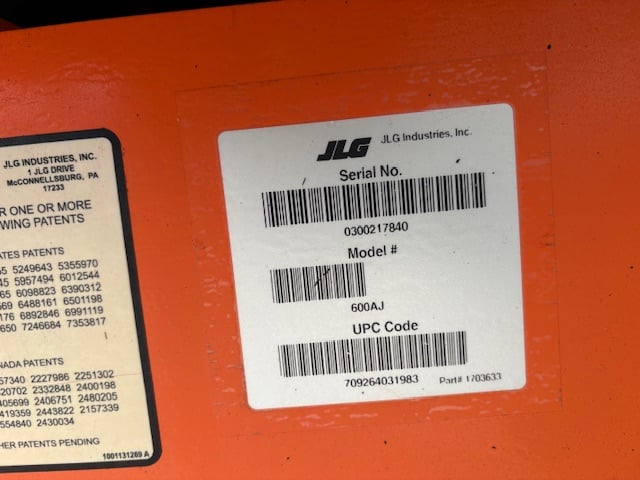 Used 2016 JLG 600AJ Articulating Boom Lift