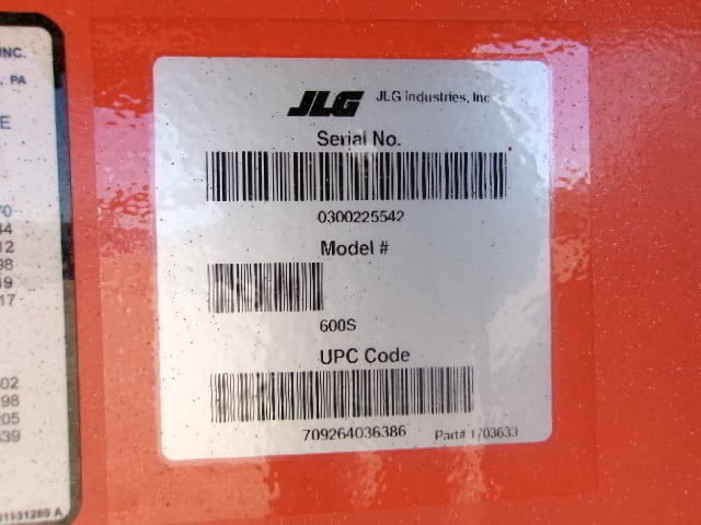 Used 2017 JLG 600S Telescopic Boom Lift