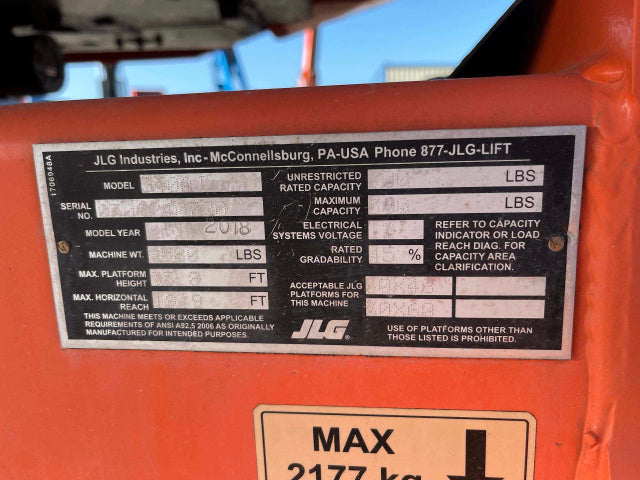 Used 2018 JLG 340AJ Articulating Boom Lift