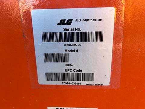 Used 2018 JLG 800AJ Articulating Boom Lift