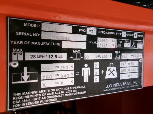 Used 2022 JLG 660SJ Telescopic Boom Lift