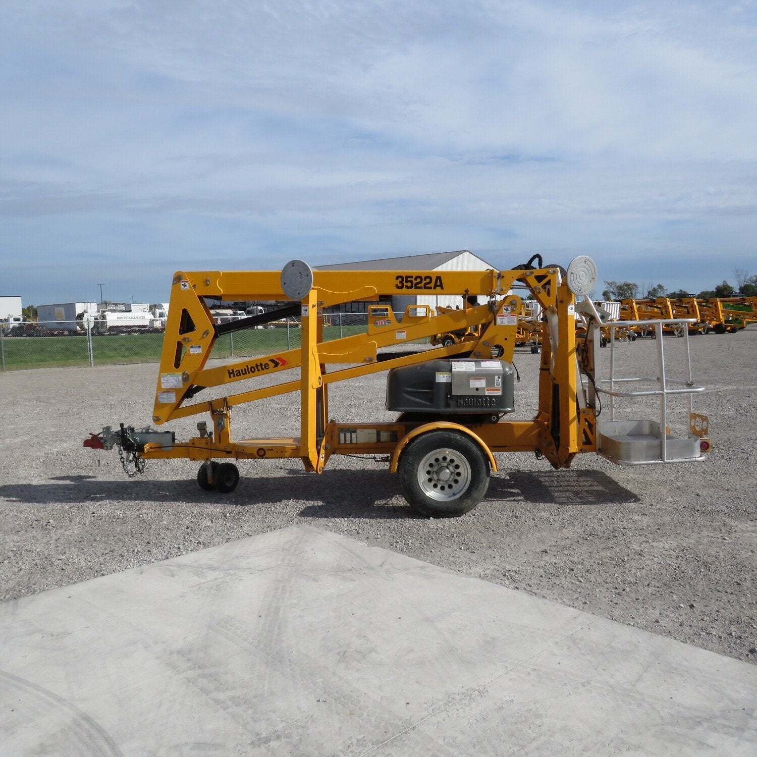 Used 2021 HAULOTTE 3522A Towable Boom Lift