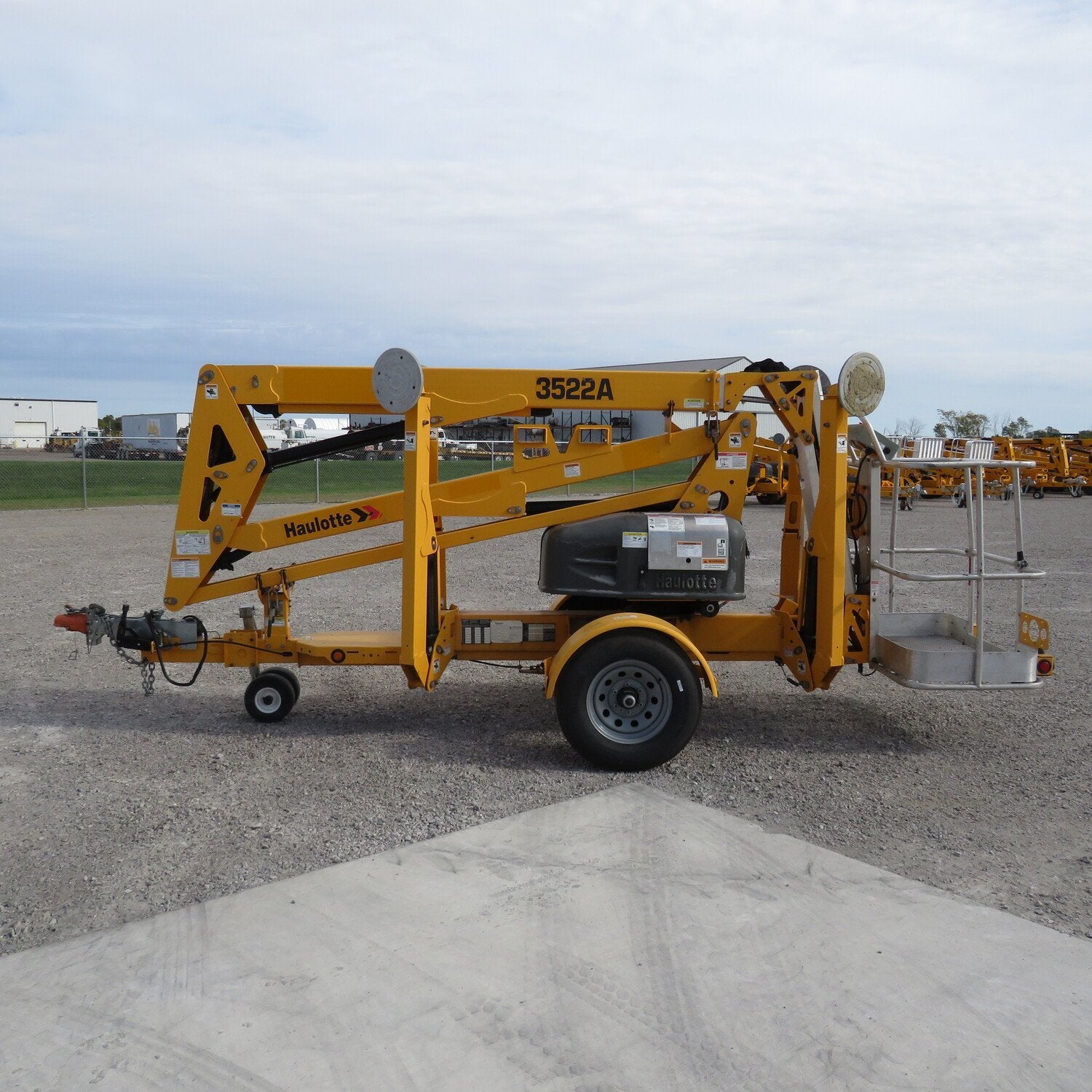 Used 2021 HAULOTTE 3522A Towable Boom Lift