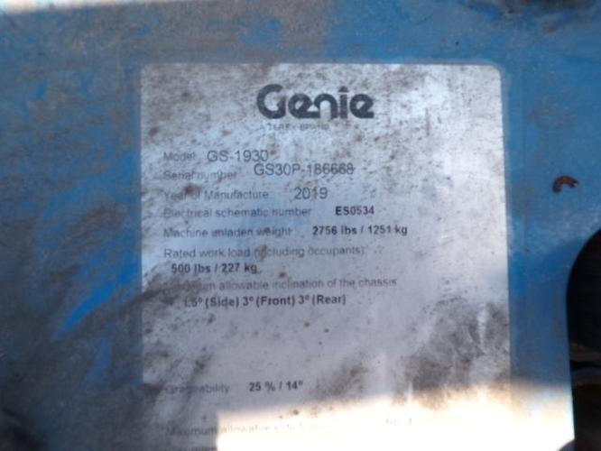 New 2019 GENIE GS-1930 Scissor Lift, photo 15