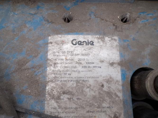 New 2019 GENIE GS-1930 Scissor Lift, photo 14