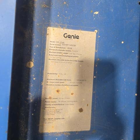 Used 2018 GENIE GS-3246 Scissor Lift