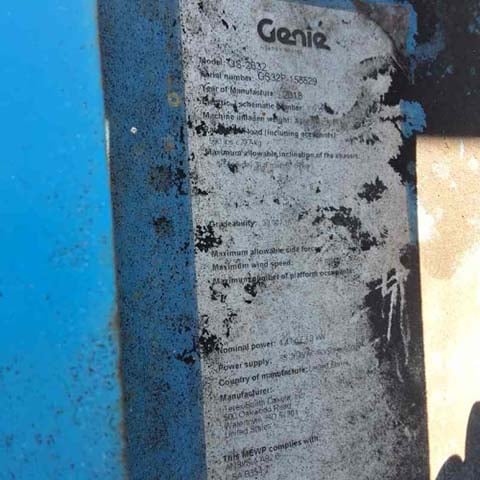 Used 2018 GENIE GS-2632 Scissor Lift
