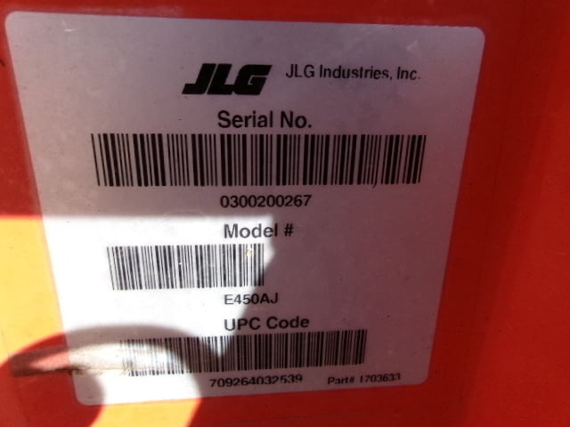 Used 2015 JLG E450AJ Articulating Boom Lift