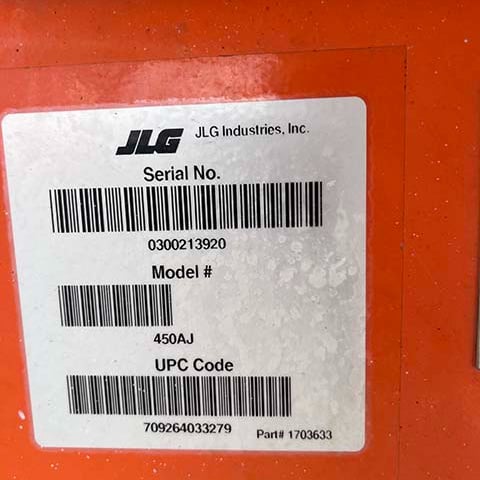 Used 2016 JLG 450AJ Articulating Boom Lift