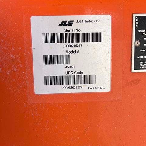 Used 2016 JLG 450AJ Articulating Boom Lift