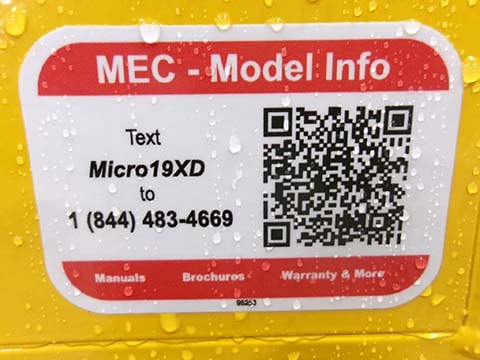 New 2026 MEC MICRO19-XD Scissor Lift : Micro Scissor Lift