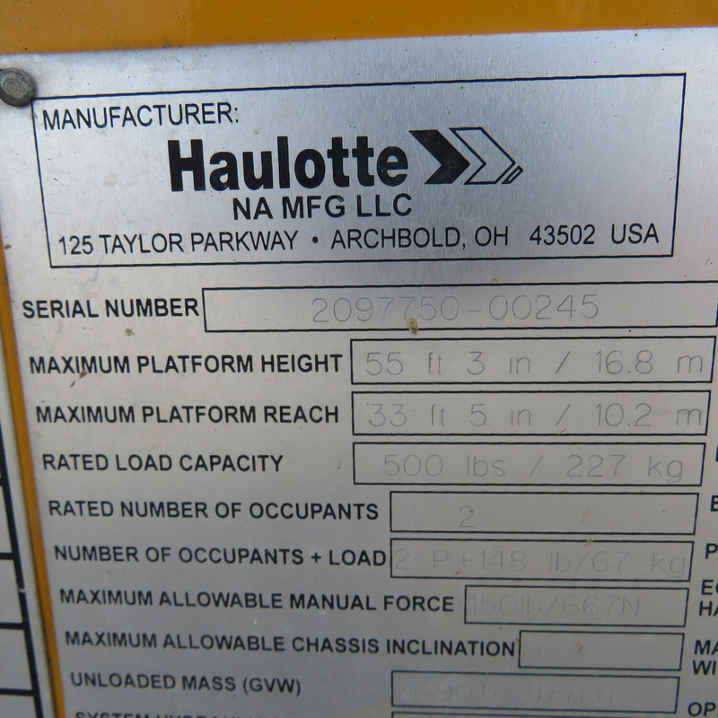 Used 2021 HAULOTTE 5533A Towable Boom Lift, photo 19