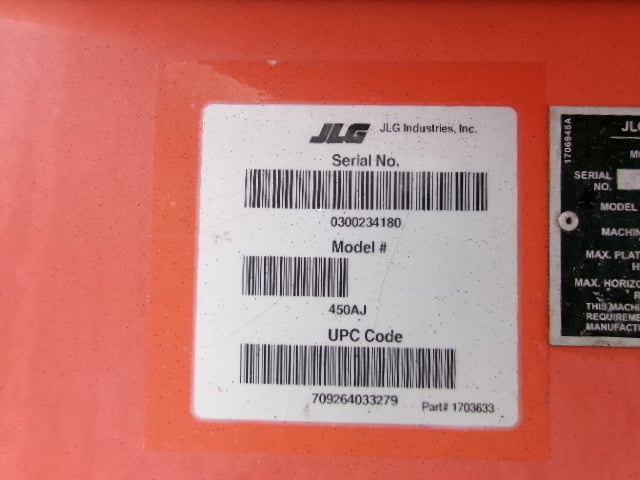 Used 2017 JLG 450AJ Articulating Boom Lift