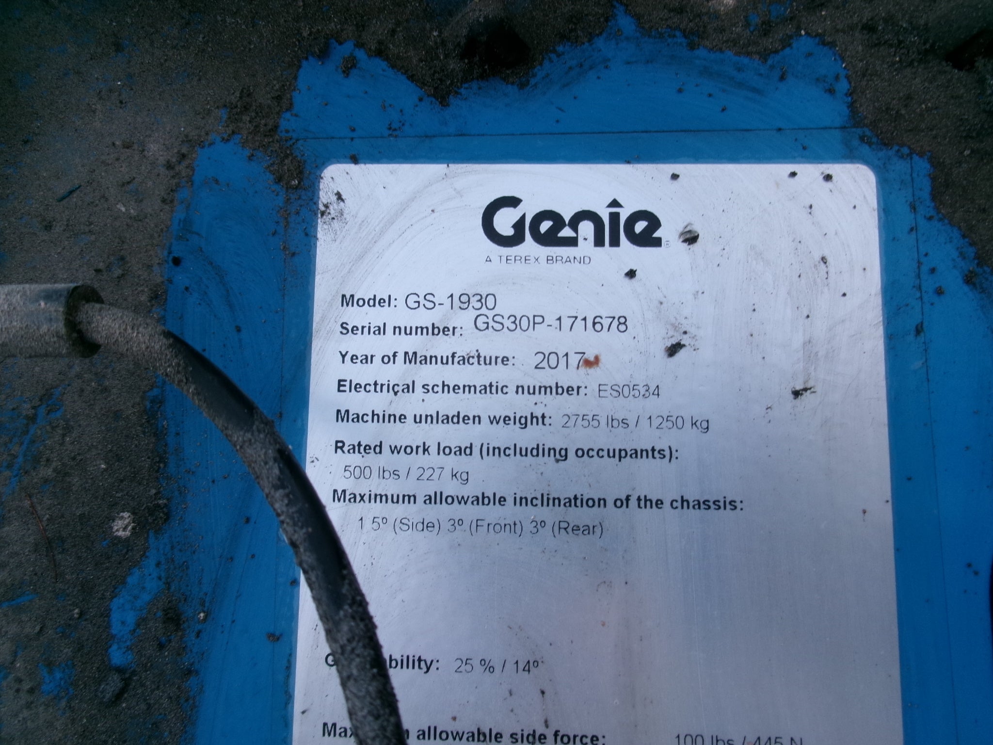 Used 2017 GENIE GS-1930 Scissor Lift
