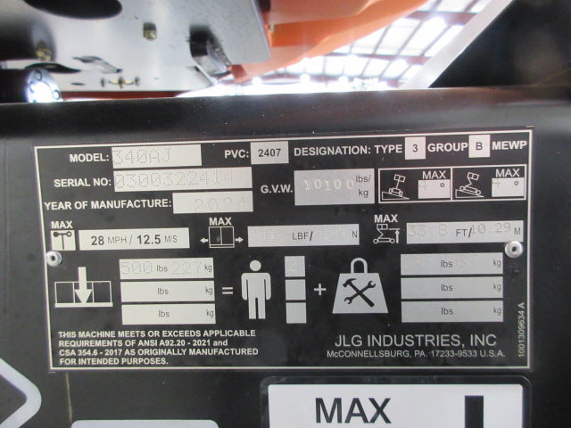 New 2026 JLG 340AJ Articulating Boom Lift