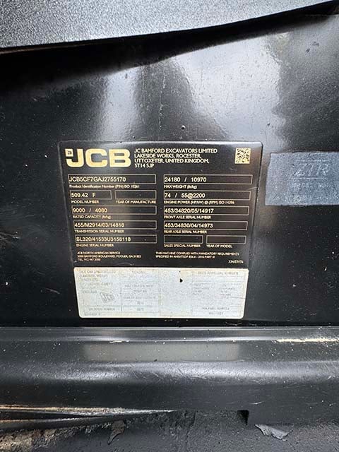 Used 2019 JCB 509-42 Telehandler Forklift