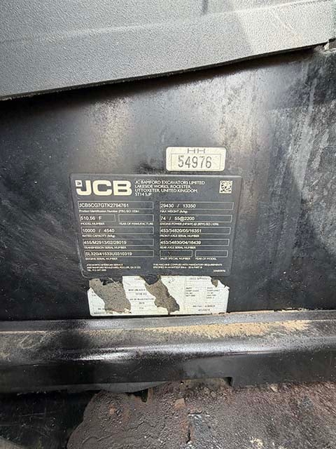 Used 2019 JCB 510-56 Telehandler Forklift