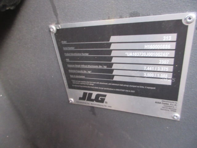New 2025 JLG 313 Telehandler Forklift